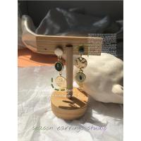 时令之环 |浮生六记 春游耳环新式2020年新款潮仙绿色设计感耳饰 浮生六记耳钉