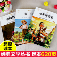 全套3册 童年爱的教育小英雄雨来正版六年级必读课外书阅读书籍原著完整版书高尔基管桦老师推荐快乐读书吧上册名著小学生经典书