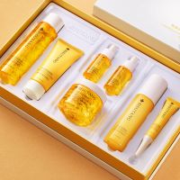 碧素堂金盏花护肤品套装补水保湿淡化细纹水乳全套化妆品学生女 [明星同款]金盏花补水六件套
