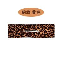 懒人扭扭第二代硬铁丝款盘发器15个图案多色可选旋转魔术夹发饰 豹纹 黄色