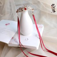 古装汉服头饰套装古风发簪发饰表演配饰少女步摇发夹发叉流苏饰品 沧兰X-D32[一个]送眉心贴