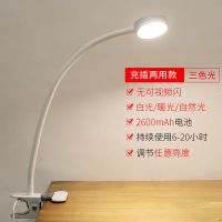 视谱充电灯夹子式夜市地摊灯护眼书桌学习学生床头充插电两用台灯 5W[充电款-圆头]2600毫安