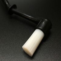 咖啡机毛刷防烫炉头刷滤网清洁刷弯头咖啡刷半自动咖啡机清洁刷子 弯头黑色