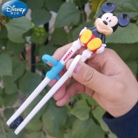 迪士尼儿童筷子训练筷一段练习筷家用宝宝学习筷小孩餐具勺子套装 活动款-外贸单:3D米奇-无防伪码