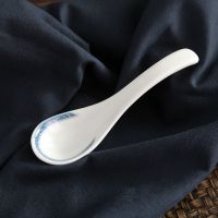 复古餐具陶瓷勺子家用小勺酱碟调味碟中式 梅兰竹菊勺子(4只装)