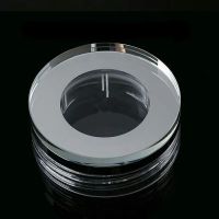 通用高档高山流水 玻璃杯杯盖子水晶盖高档玻璃杯盖子配件20. 特价水晶款1号6.5厘米