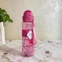 儿童水杯防摔吸管杯幼儿园新款女学生韩版塑料水壶男可爱创意水瓶[9月25日发完] KT吸管350ml