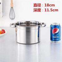 加深加厚带手柄不锈钢调料罐调料缸味盅调料带盖油盆调味盒猪油罐 18cm带手柄(不带盖)