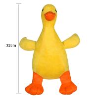 狗狗玩具毛绒发声发泄耐咬小型犬小狗法斗泰迪贵宾宠物陪睡枕头 小鸭子