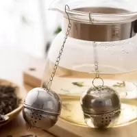 爱心泡茶勺茶叶过滤器办公室泡茶神器茶杯滤网茶包隔茶漏 1个球球泡茶器