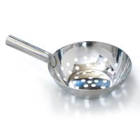 不锈钢漏勺大号家用漏勺不锈钢漏瓢大孔漏瓢漏盆鱼面漏瓢粉条漏瓢 满孔 小号