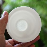 陶瓷穿孔茶漏器超细茶漏网套装创意茶滤滤网隔茶滤器茶具配件茶隔 919孔上釉单个茶漏