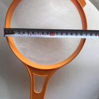 塑料面粉筛蚕用石灰筛漏网锣筛手持面粉筛撒石灰的灰面筛沙筛子 17cm