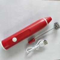 大功率充电款打蛋器烘焙打蛋糕奶粉搅拌充电自动蛋清奶油打发颜料 中华红(单起泡头)