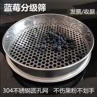 蓝莓筛子40厘米40公分蓝莓筛分大小分样筛网不锈钢圆孔筛标准筛 孔径8mm 直径40公分