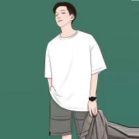 痞帅慵懒风夏季薄款豹纹花衬衫春秋潮流ins设计感宽松长袖衬衣男 白色T M 【收藏店铺优先发货】