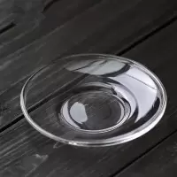 玻璃茶托 茶道配件 小碟子 茶托 杯垫 茶道杯托杯碟 盏托 2个