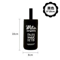 大容量玻璃杯专用紧身杯子套 隔热防烫保温杯套水壶套600-1000ML 黑色8x18cm