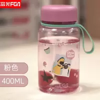 富光英国小羊肖恩IP太空杯男女学生儿童可爱耐摔塑料杯ins喝水杯 英国小羊肖恩IP 粉色 400ML