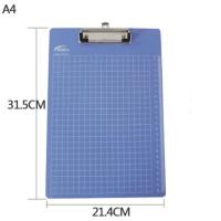 加厚4四格3三格带笔筒带收纳盒文件栏 桌面文件夹收纳盒框文件架 A4写字板[平板夹子]