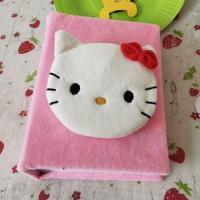 6寸韩版毛绒相册本插页式卡通可爱宝宝影集儿童礼物相薄96张 KT白色 6寸