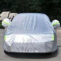 别克君威威朗英朗牛津布汽车车衣车罩防晒防雨隔热通用车套遮阳罩 加厚亮银色[无赠品] 君越