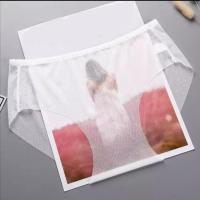 全透明诱惑网纱内裤女式中腰性感夏季无痕速干大码女士三角裤头 白色(1条装) L 80-110