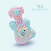 儿童玩具电话机仿真座机早教益智音乐小钢琴男女孩1-3岁 吉他 一次性电池版
