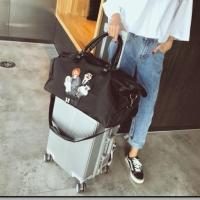 干湿分离手提旅行袋登机包出差包徽章男士健身包女士瑜伽包大包潮 一家四口小号带鞋位