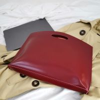 手提电脑包MacBook air13pro苹果华为matebook14联想小新笔记本套 酒红色 小号