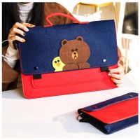 笔记本电脑包女14寸15.6寸13.3华为联想苹果戴尔华硕手提包保护套 小棕熊 11