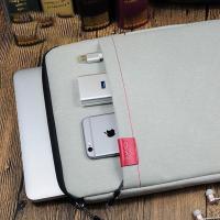 男女笔记本电脑包手提MACbookair13MACpro13.3寸15内胆包air13pro 米白色 10寸