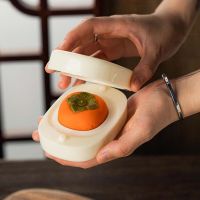 国潮立体异形月饼模具 莲花 玫瑰 牡丹 绿豆糕和果子米糕馒头工具 50g 柿子模具