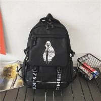 青少年书包初中生男生帅气潮流韩版炫酷大容量小学高中学生双肩包 口罩人