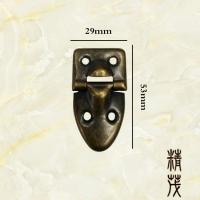 精茂-1021仿古木箱合页圆合页铰链普通合页铁皮加厚合页53*29mm 青古铜 青古铜