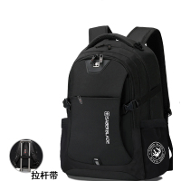 背包男双肩包大学生高中初中女书包大容量瑞士商务电脑包出差旅行 GL-002加强版-小号无充口[裸包]