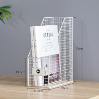 书架桌面收纳宿舍学生桌上置物架办公室书桌办公桌杂物整理架子 单格白色