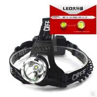 冲冠高亮T6 L2强光头灯 10W 大功率 两节18650电池供电 直充 L2白光头灯(无电无充)
