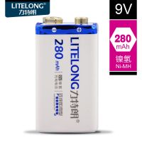 力特朗9v充电电池玩具万用表电池方块6f22方形九伏电池充电器套装 一节9v电池