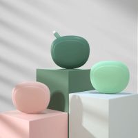 硅胶便携有线耳机收纳盒迷你便携创意小随身手机充电数据线整理包 樱花粉-收纳包肌肤手感