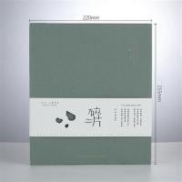 文艺diy手工粘贴式覆膜相册薄情侣影集纪念册家庭大容量相册本5寸 绿色中