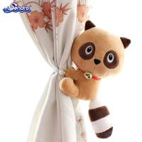 免打孔星黛露窗帘扣软萌少女心卡通窗帘绑带装饰在逃公主衣服配饰 小浣熊窗帘扣