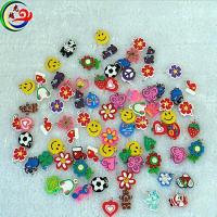 创意pvc软胶小挂件 卡通吊坠彩虹皮筋手链挂件 DIY带铁圈挂件 混款随机发 20个