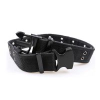 新式保安作训腰带尼龙帆布黑色男款百搭便捷卡扣战术腰带 作训腰带