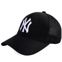 帽子男女夏天棒球帽网帽防晒透气遮阳潮牌女韩版休闲百搭ny鸭舌帽 A款网帽黑白