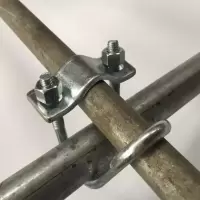 母猪产床十字U型卡 限位栏水管卡扣一寸管扣32管卡扣6分卡4分卡扣 10个 4分卡4分(20x20)