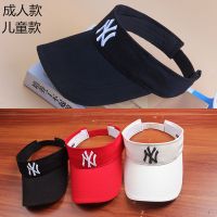 儿童空顶遮阳防晒帽男女通用夏季户外马拉松骑车出游跑步鸭舌帽子 黑色 成人款