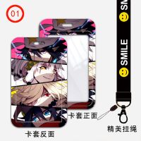 学生卡套饭卡校园卡校牌公交卡挂脖带挂绳凹凸世界格瑞金卡通动漫 CL[01号图] 单卡套