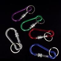 户外登山扣挂钩快挂匙扣背包扣便携水瓶扣挂钩钥匙扣男士女士挂件 单个可指定[任意大小颜色]单个