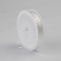 DIY穿手链皮筋手串绳穿珠子玛瑙琥珀串珠绳手链线扁型水晶弹力线 扁弹力线白色10米